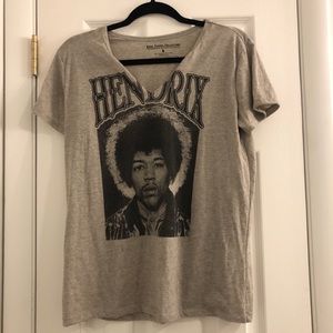 Super soft Jimi Hendrix Distressed Graphic T